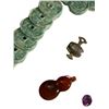 Image 4 : Carved Jade Chinese Bat & Coin Prosperity Pendant & 6 Other Asian Pieces (Bat Pendant is 2.5" x 5.5"