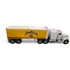 Image 1 : James Beam "Classic 18- Wheeler" Liquor Decanter with Original Box - Yellow Trailer