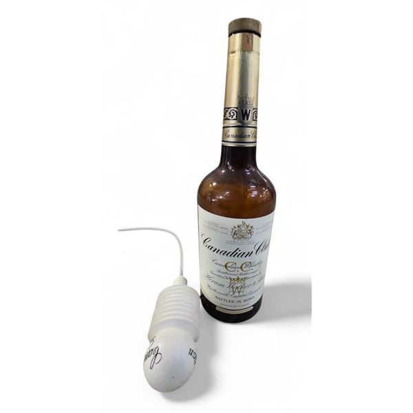 1965 Canadian Club 133 1/3 Imperial Oz. Bottle with Pump (empty)