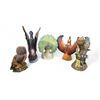 Image 2 : 5 Vintage Ski Country Bourbon Whiskey Mini Decanters (Barn Swallow, Peacock, Blue  Winged Teal, Flyc