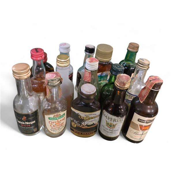 15 Assorted Vintage 1.7 Oz./15ml Liquor Bottles - Some are unopened