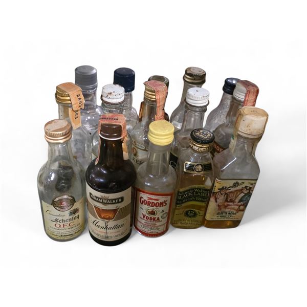 15 Assorted Vintage 1.7 Oz./15ml Liquor Bottles - Some are unopened