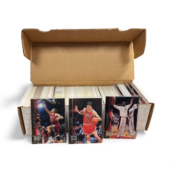 Box of Various NBA Sports Cards