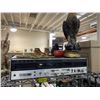 Image 4 : Shelf lot of Misc - Decor, Stereo System, Etc.