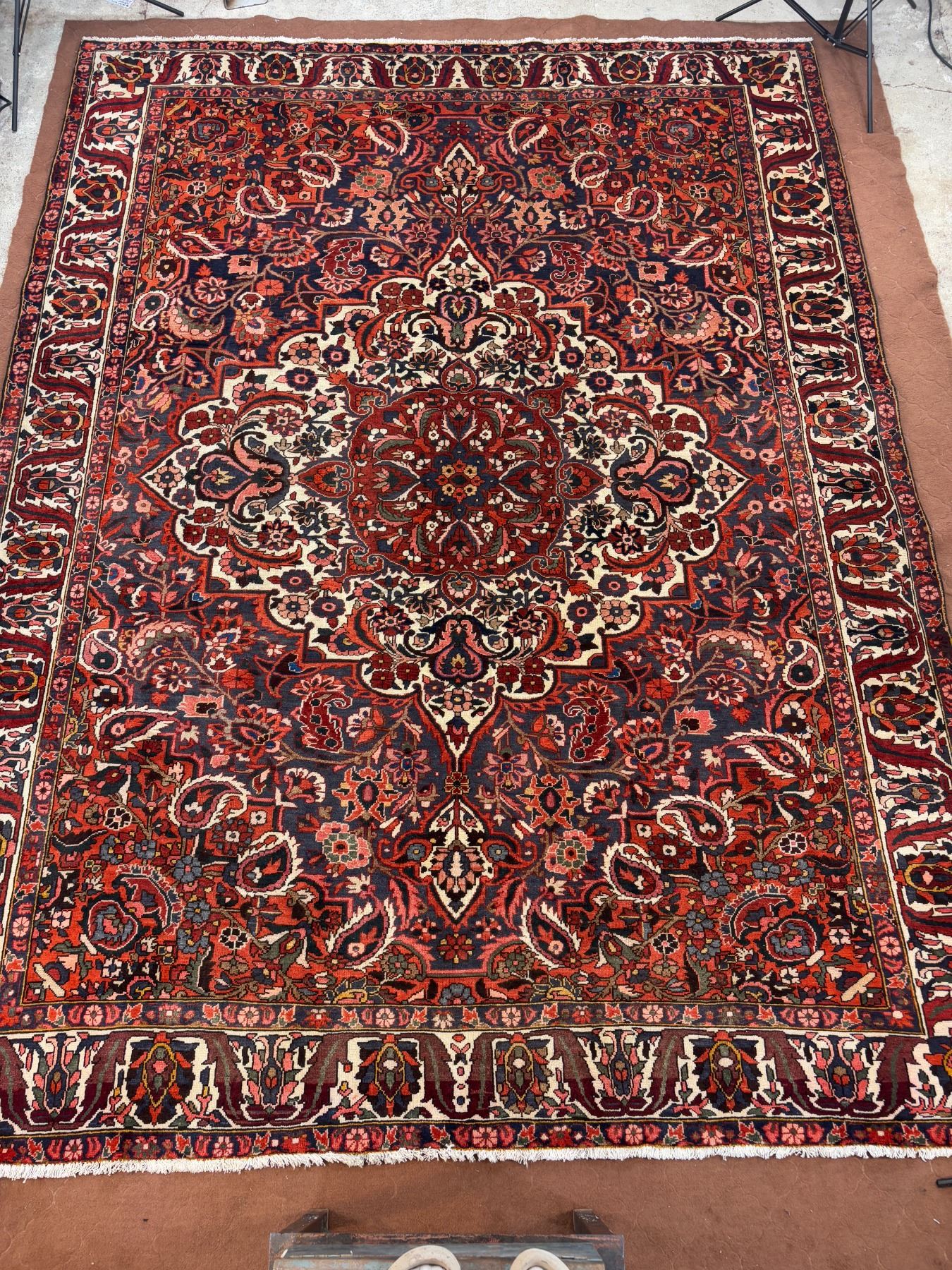 Persian Rugg Authentic Hand-Knotted Wool Persian Rug - Origin: Bakhtiyar - 11.11ft x ...