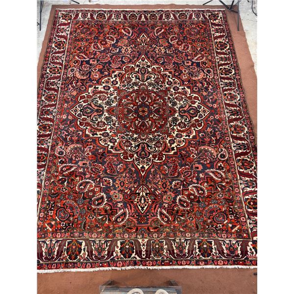 Authentic Hand-Knotted Wool Persian Rug - Origin: Bakhtiyar - 11.11ft x 8.11 ft - Made in Iran - No.
