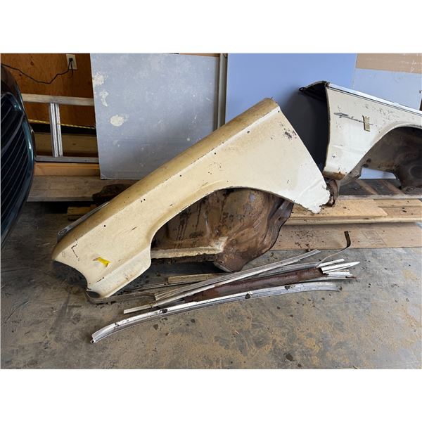 1963 Ford Galaxy Assorted Parts - Includes Body Panels, Gas Tank, Exhaust, Chrome Bumpers, etc.