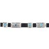 Image 8 : Navajo John Delvin Sterling, Turquoise Concho Belt