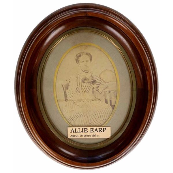RARE Ca. 1873 Young Allie Earp Photograph
