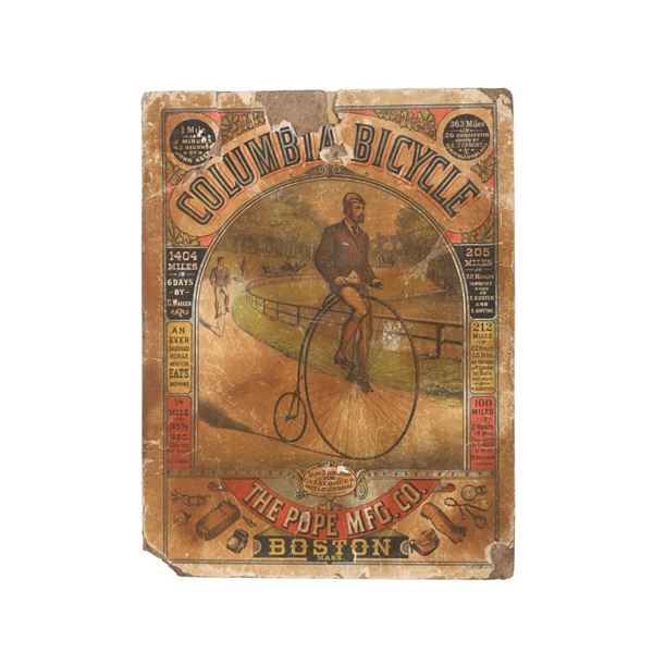 19th C. Columbia Bicycle, The Pope MFG. Co. Poster