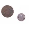 Image 1 : Tombstone Found 19th C. European Coin Pair