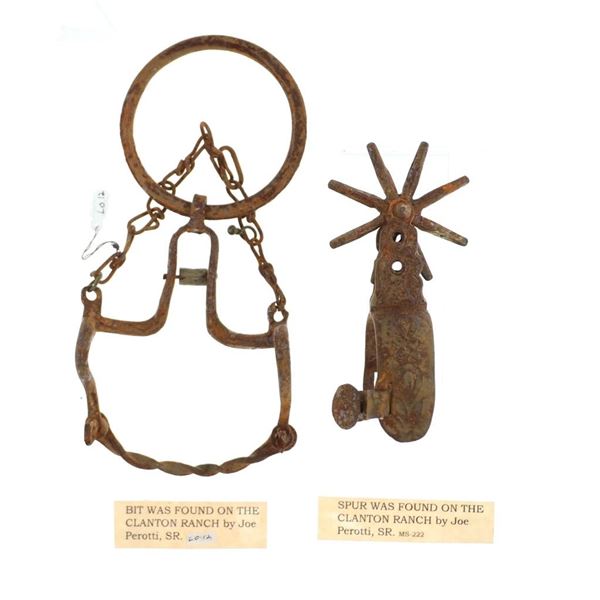 Clanton Ranch EXCAVATED Vaquero Bit & Single Spur