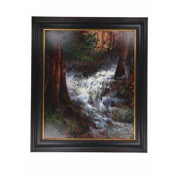 20th C. Montana, Jerolyn Dirks "Spring Runoff" Oil