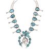 Image 1 : STUNNING Navajo Number 8 Turquoise Squash Blossom