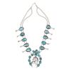Image 2 : STUNNING Navajo Number 8 Turquoise Squash Blossom