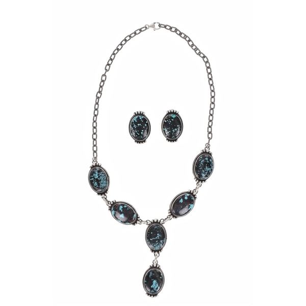 Navajo Eloise Richards Sterling Turquoise Necklace
