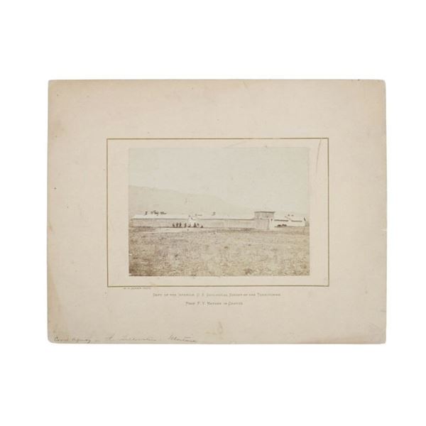 Crow Agency on Yellowstone by W.H. Jackson