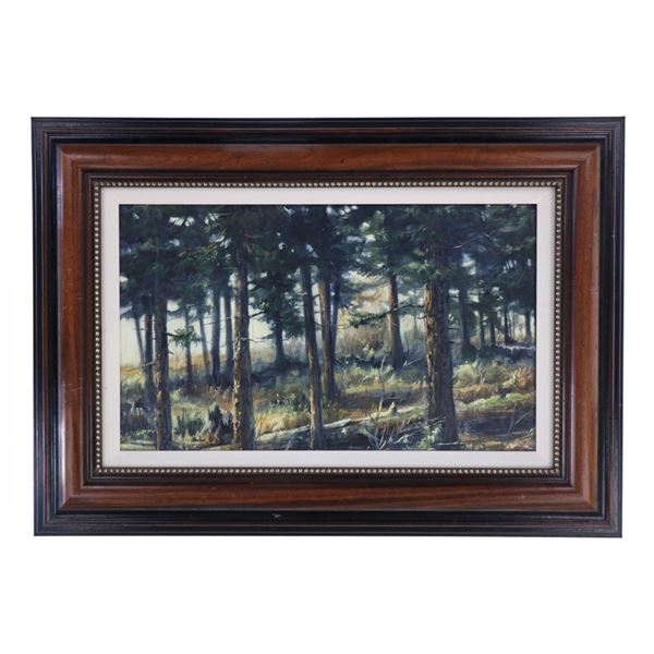 Robert Krieg (1948-2012) Framed Acrylic on Board