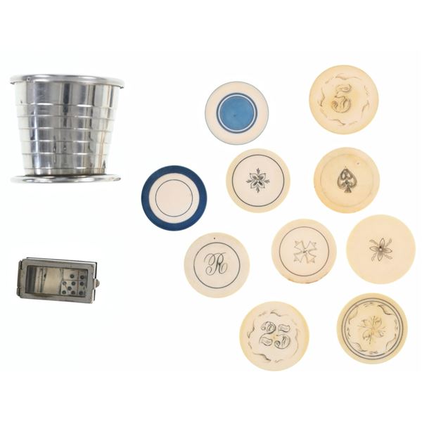 Tombstone, A.T. Gambler's Travelling Gaming Pieces