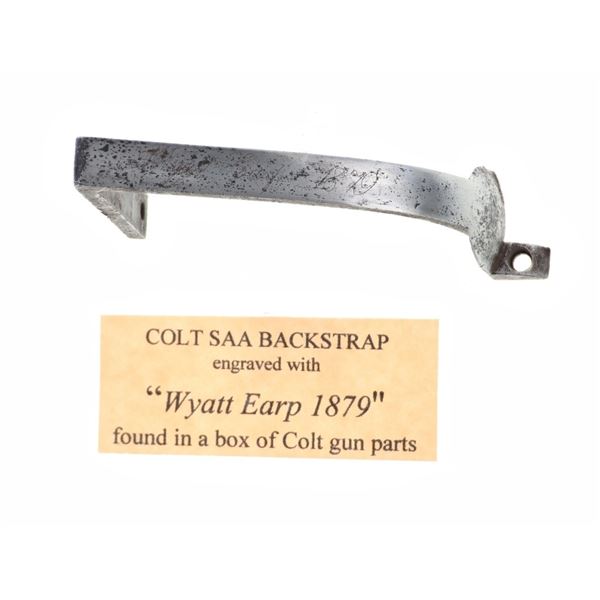 "Wyatt Earp 1879" Engraved Colt SAA Backstrap