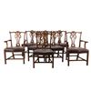 Image 1 : Chippendale Revival Style Dining Chairs Set (8)