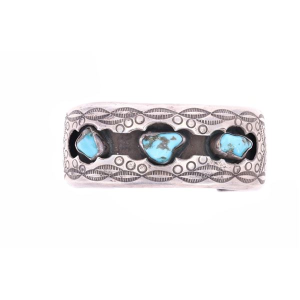 Navajo Sterling & Turquoise Cuff Bracelet