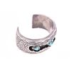 Image 5 : Navajo Sterling & Turquoise Cuff Bracelet