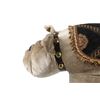 Image 13 : Velvet Bulldog w/ Upholstered Saddle Footstool