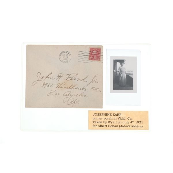 Josephine Earp Signed Envelope & Original Photo