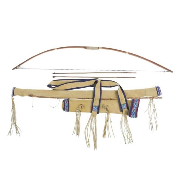 Southern Plains Bowcase, Quiver, Bow & Arrows