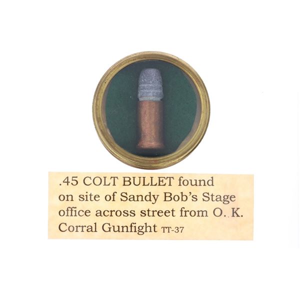 OK Corral, Sandy Bob's Stage .45 Colt Bullet Relic