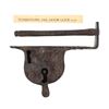 Image 1 : 19th C Tombstone, A.T. Jail Door Locking Mechanism