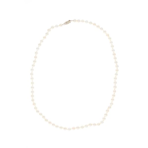 Princesse Cultured Pearl 14k Yellow Gold Necklace