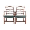 Image 1 : Chippendale Style Ribbon Back Dining Chairs (2)