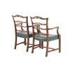 Image 6 : Chippendale Style Ribbon Back Dining Chairs (2)