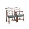 Image 8 : Chippendale Style Ribbon Back Dining Chairs (2)