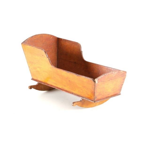 19th C NE Familial Estate Primitive Rocking Cradle
