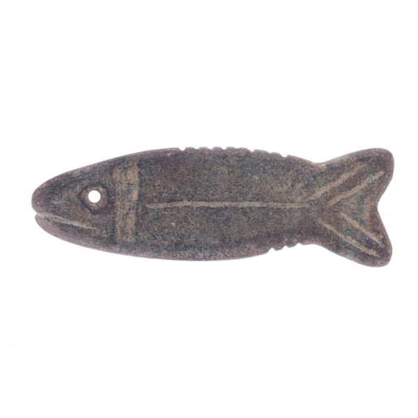 Woodland Period Hand Carved Stone Fishing Weight