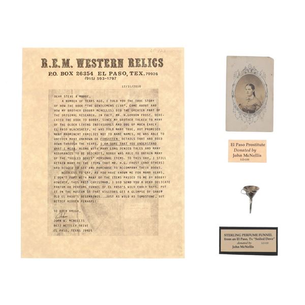 19th C. El Paso Prostitute Soiled Dove Items