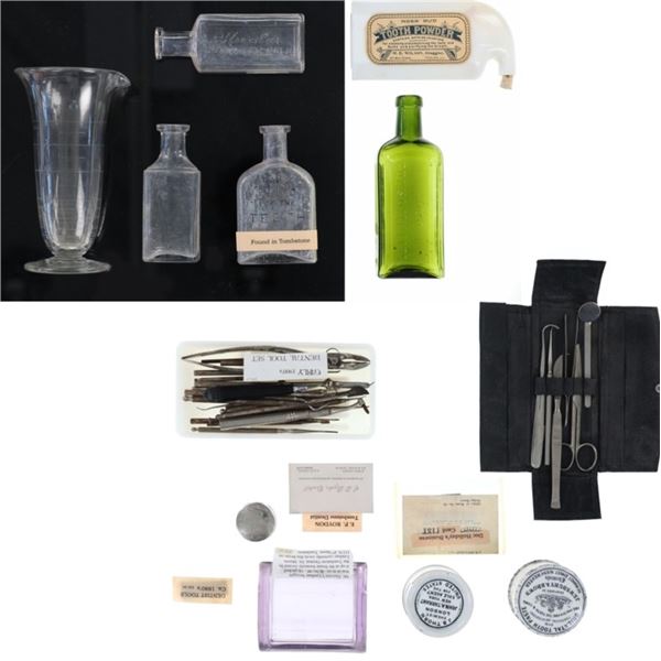 Ca. 1880 Tombstone Dentistry Tools & Collectibles