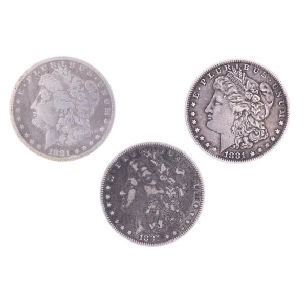 Tombstone Found 1881 Morgan Silver Dollars