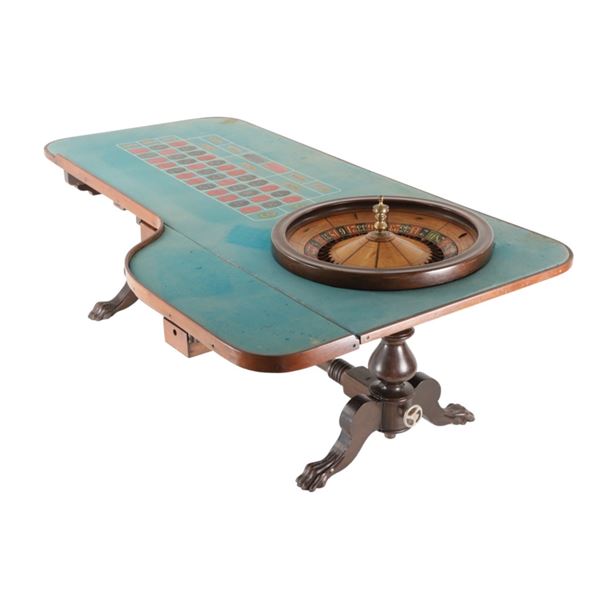Ca. 1880 Crystal Palace Saloon Roulette Table