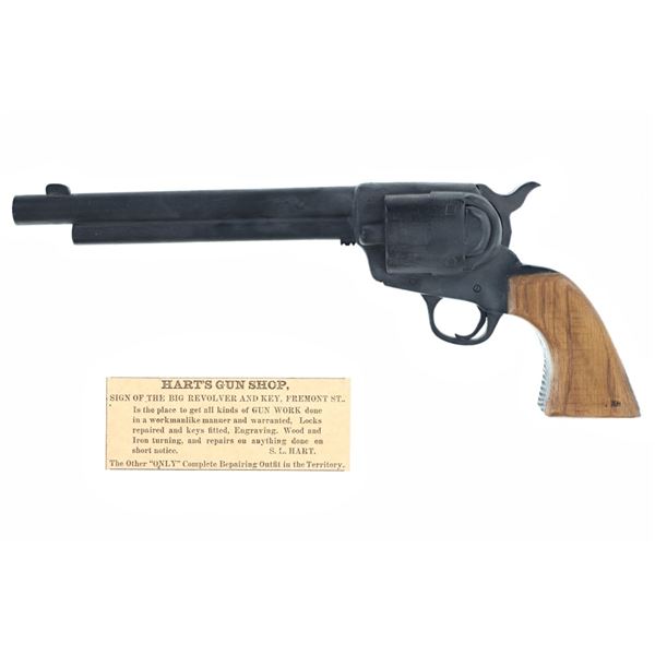 S.L. Hart Original Wood Revolver Store Sign 1880s