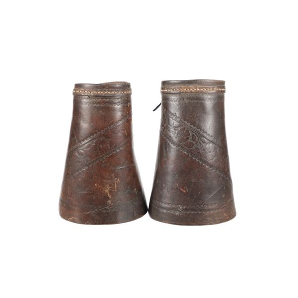 Tombstone, A.T. Stamped Leather Cowboy Cuff