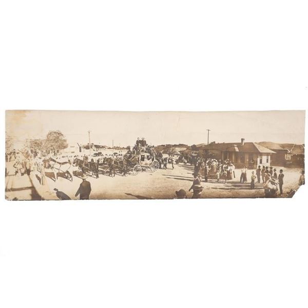 Ca. 1903 Last Stagecoach Tombstone Panoramic Photo