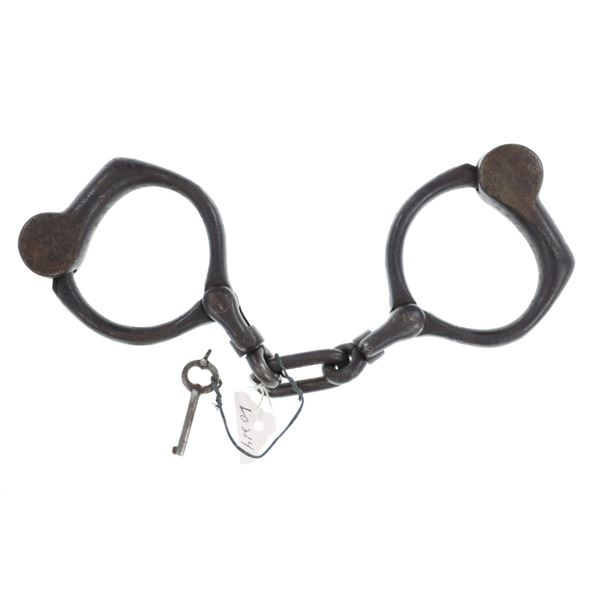 19th C. Tombstone Tower Bean Pattern LEO Handcuffs