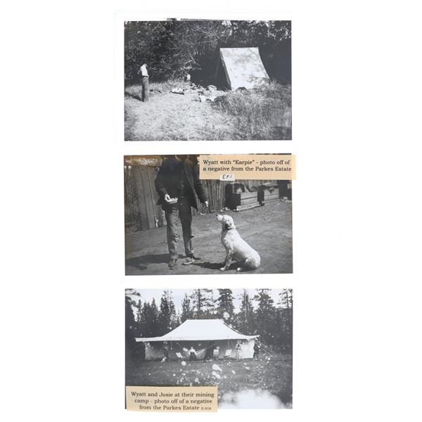 Parkes Estate Wyatt Earp Photographs Off Negative