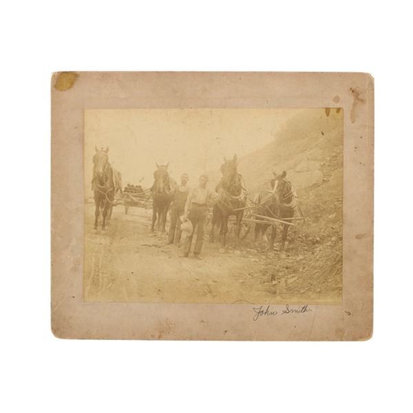 19th C Tombstone, A.T. Mining Mammoth Cabinet Card
