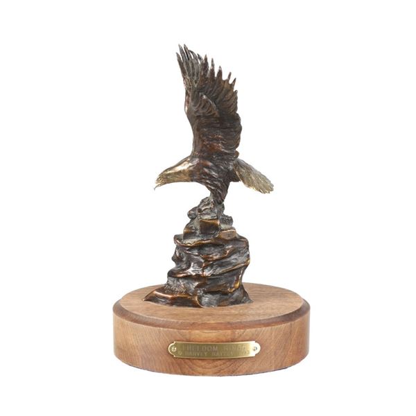 Harvey Rattey "Freedom Rings" Bronze c. 1993