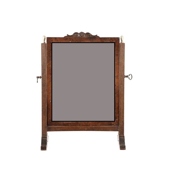 19th C. Men's Travel Shaving Lavatory Mirror